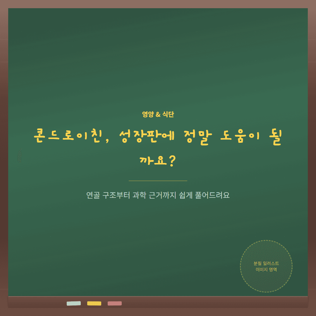 콘드로이친이 성장판 연골에 미치는 영향 — 부모가 알아야 할 과학 근거